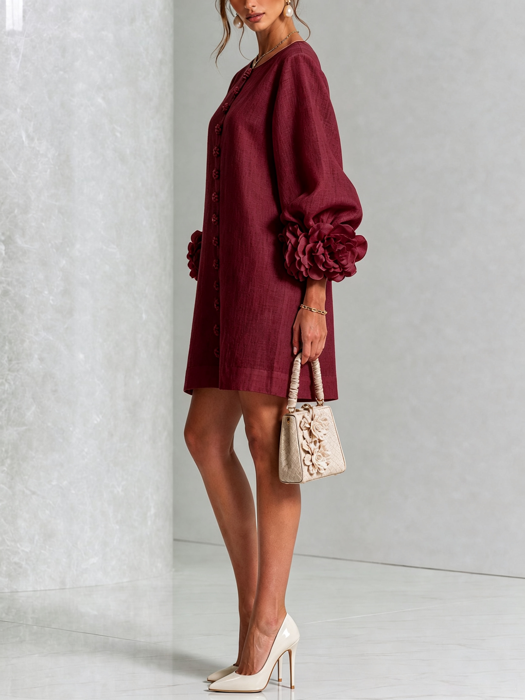 Anouk | Floral Button-Down Dress