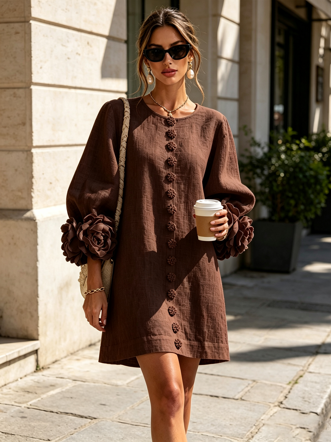 Anouk | Floral Button-Down Dress