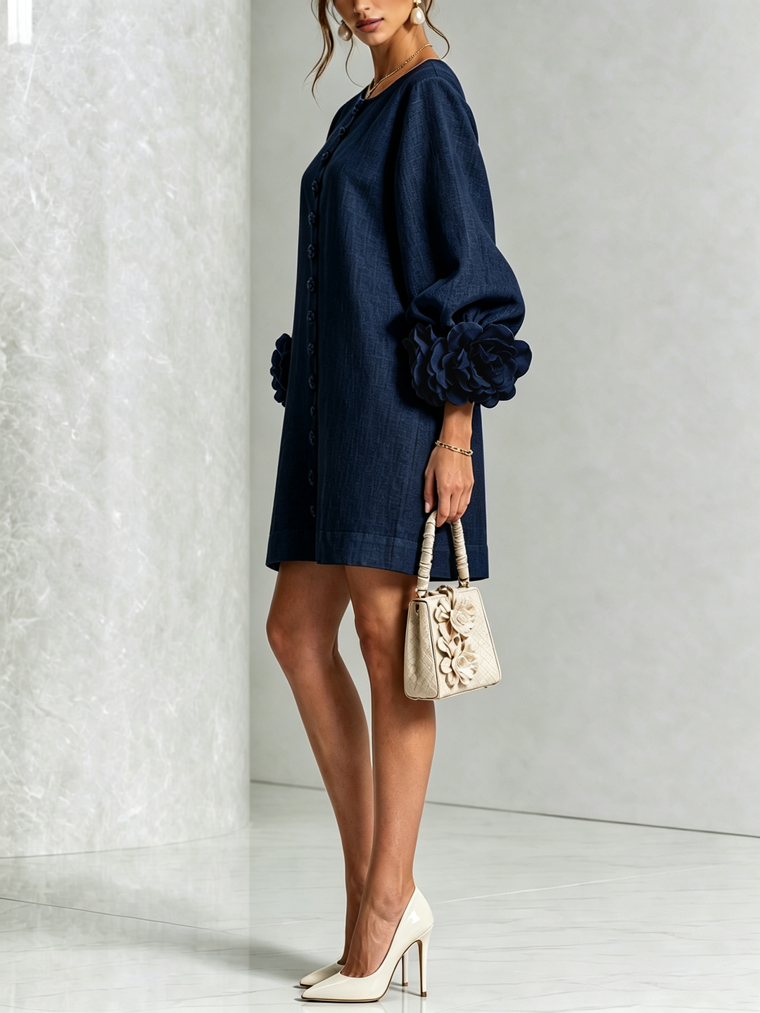Anouk | Floral Button-Down Dress