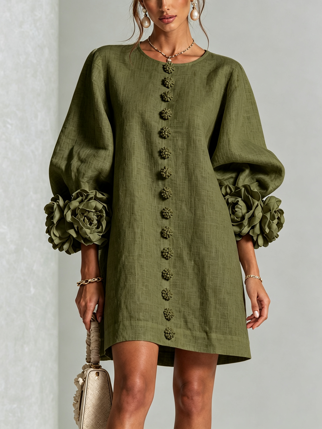 Anouk | Floral Button-Down Dress