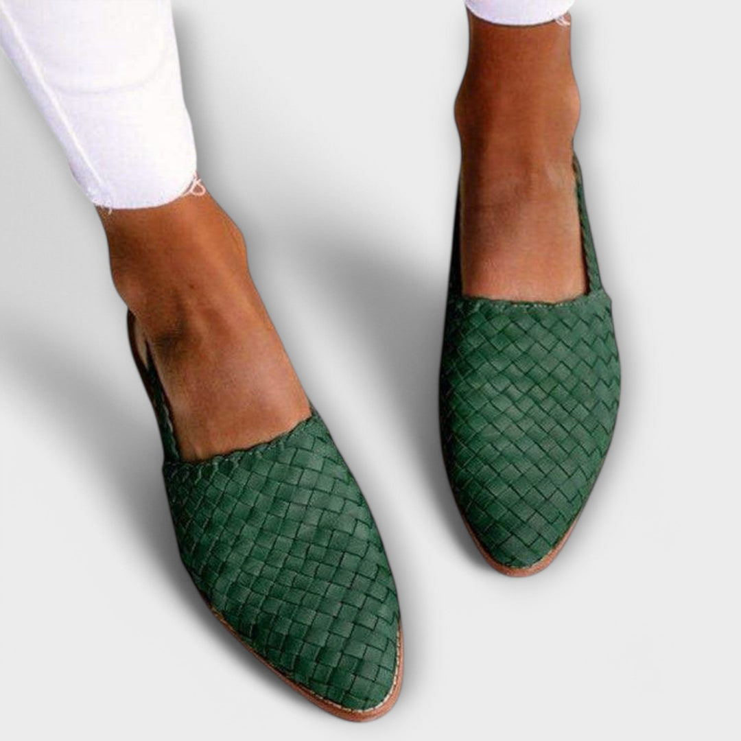 Margot | Woven Slingback Loafer