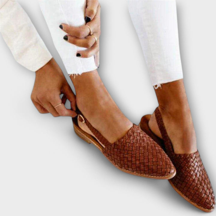 Margot | Woven Slingback Loafer