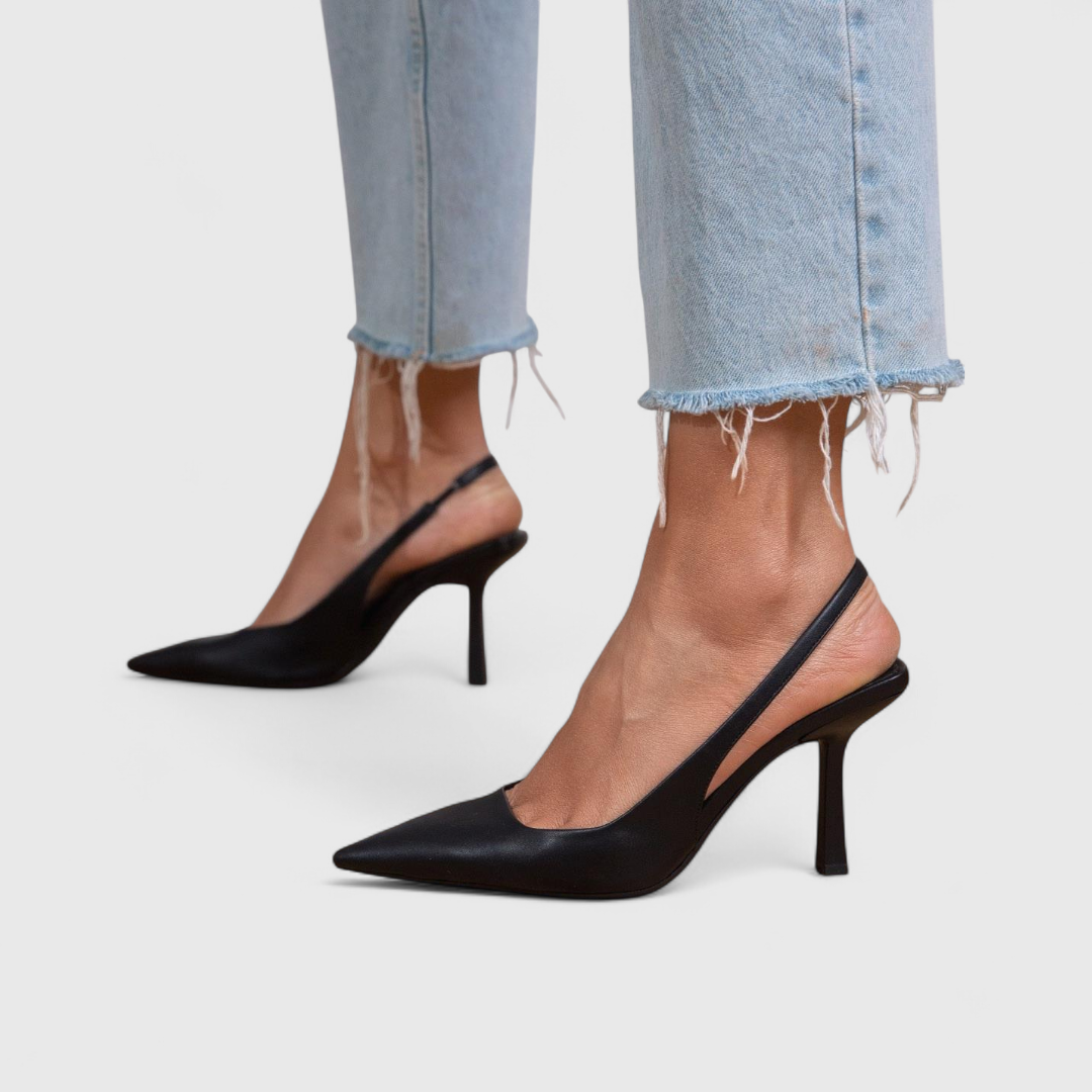 Bella | Print Slingback Heels