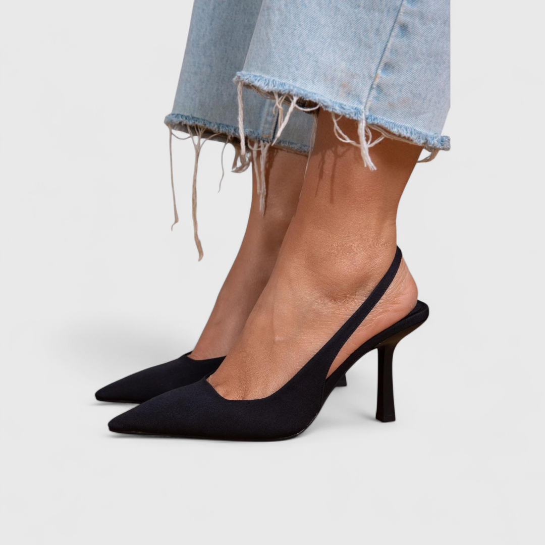 Bella | Print Slingback Heels