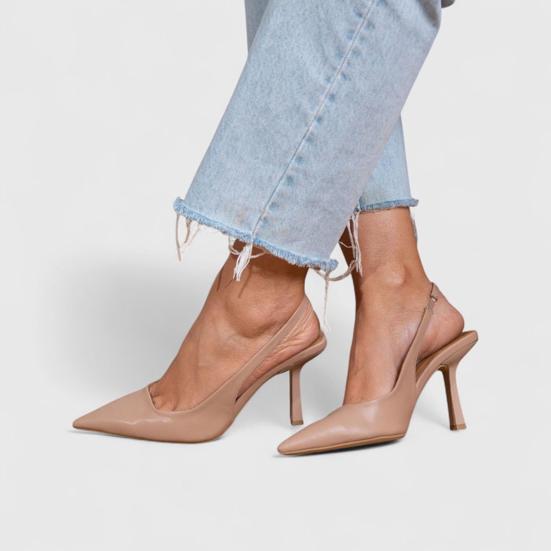 Bella | Print Slingback Heels