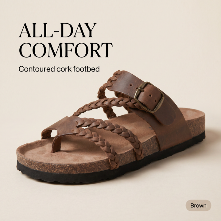 Hayleigh Braided Cork Sandals – Your Feet Called. They Want These