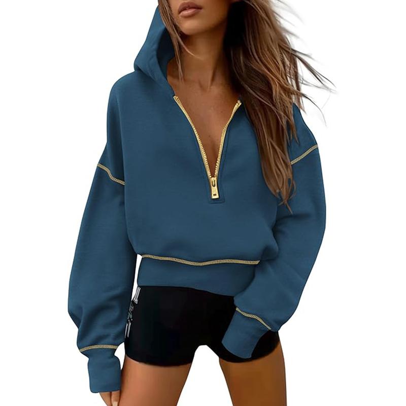 GRETELT - Hooded Sweatshirt with Zipper