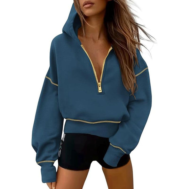 GRETELT - Hooded Sweatshirt with Zipper