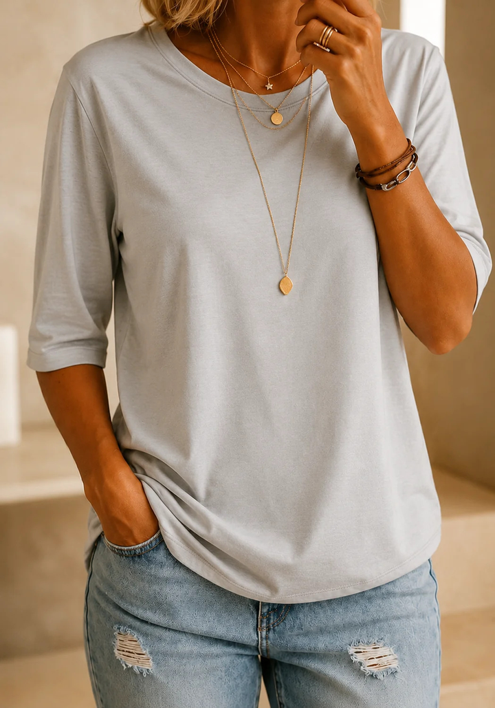 Lise | Half-Sleeve Relaxed Tee