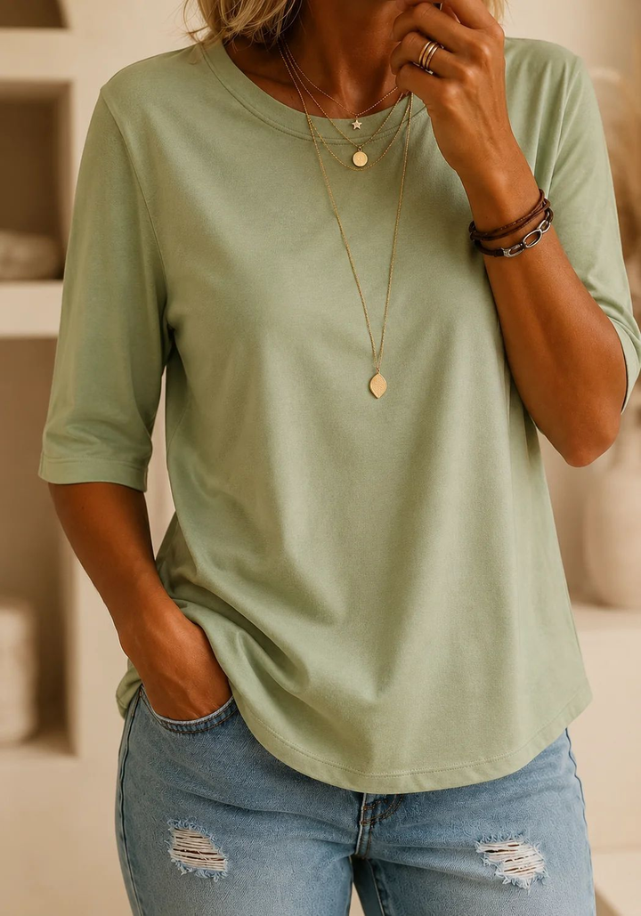 Lise | Half-Sleeve Relaxed Tee