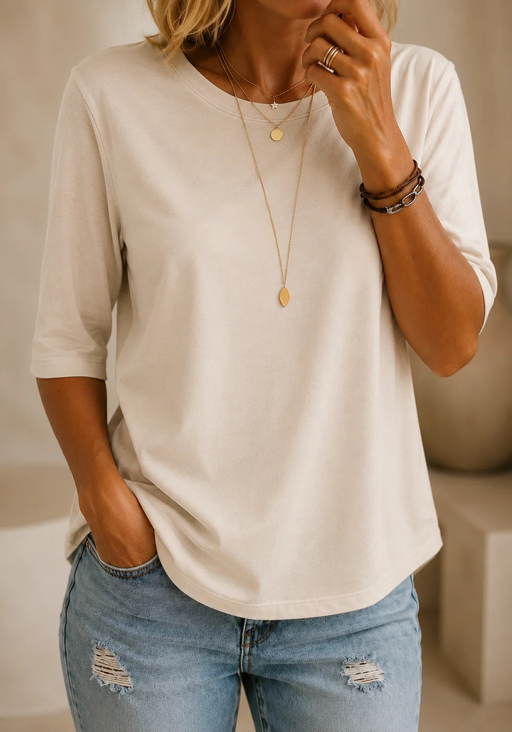 Lise | Half-Sleeve Relaxed Tee