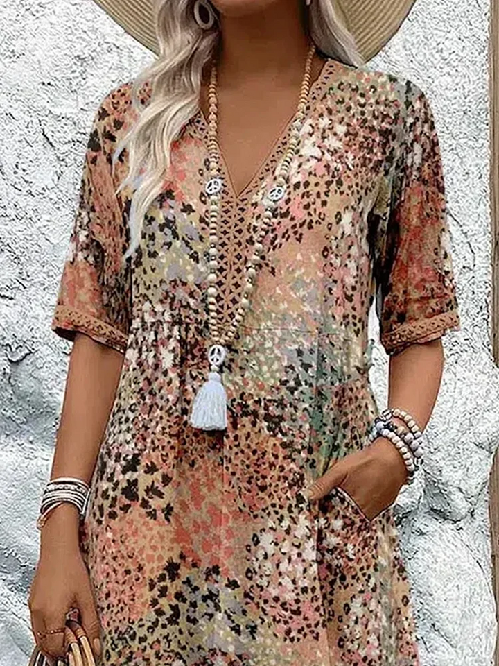 Rue | Bold Print Midi Dress