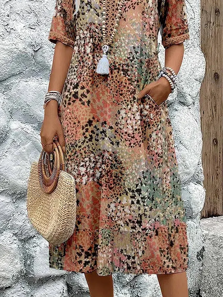 Rue | Bold Print Midi Dress