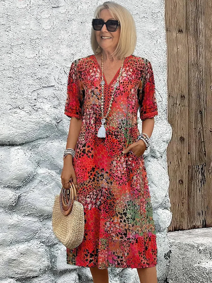 Rue | Bold Print Midi Dress