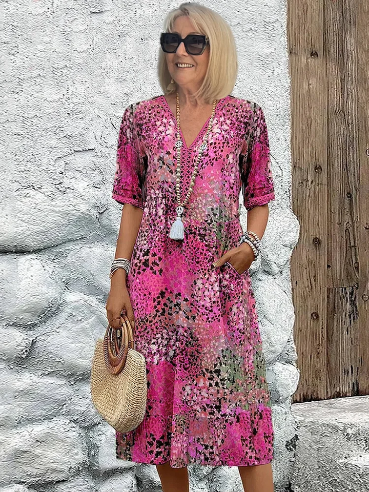 Rue | Bold Print Midi Dress