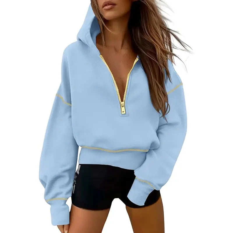 GRETELT - Hooded Sweatshirt with Zipper