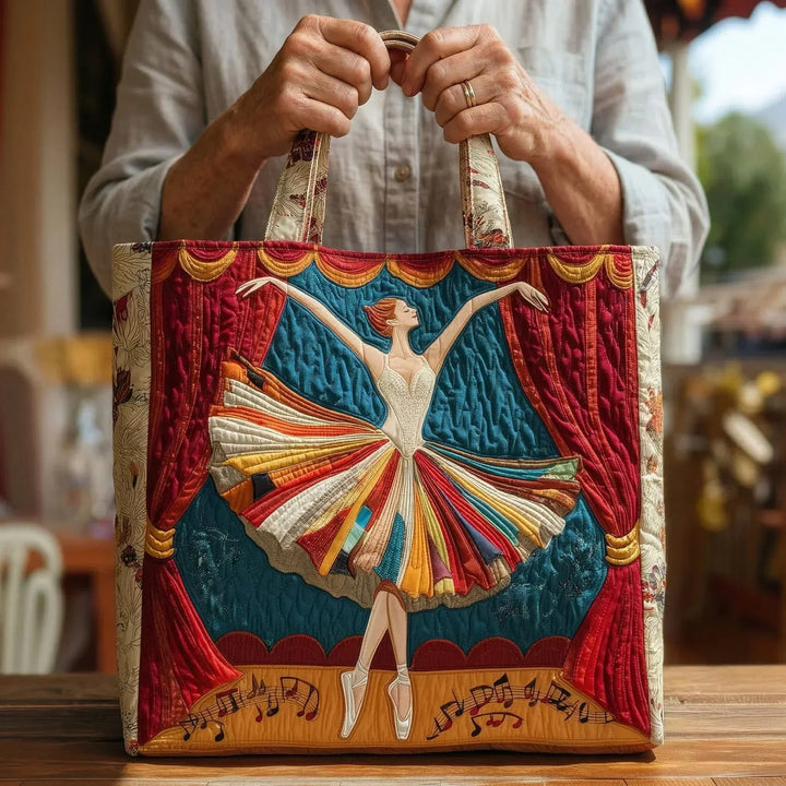 Elegant Ballerina | Handmade Quilted Tote Bag