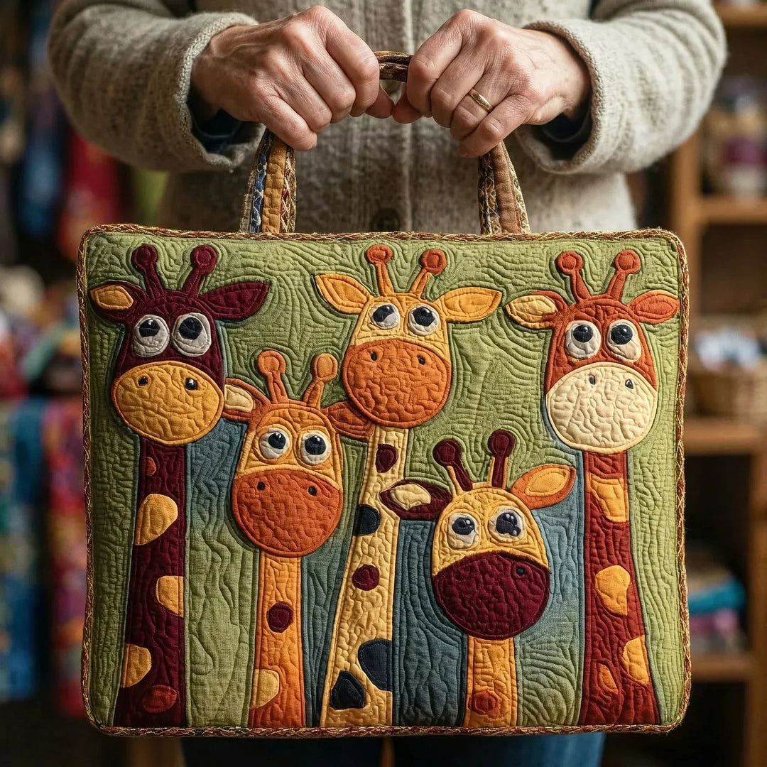 Giraffe | Handmade Quilted Tote Bag