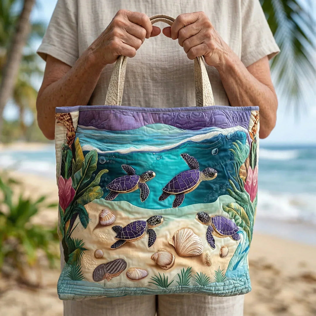 Spirit of the Lagoon | Handmade Quilted Tote Bag