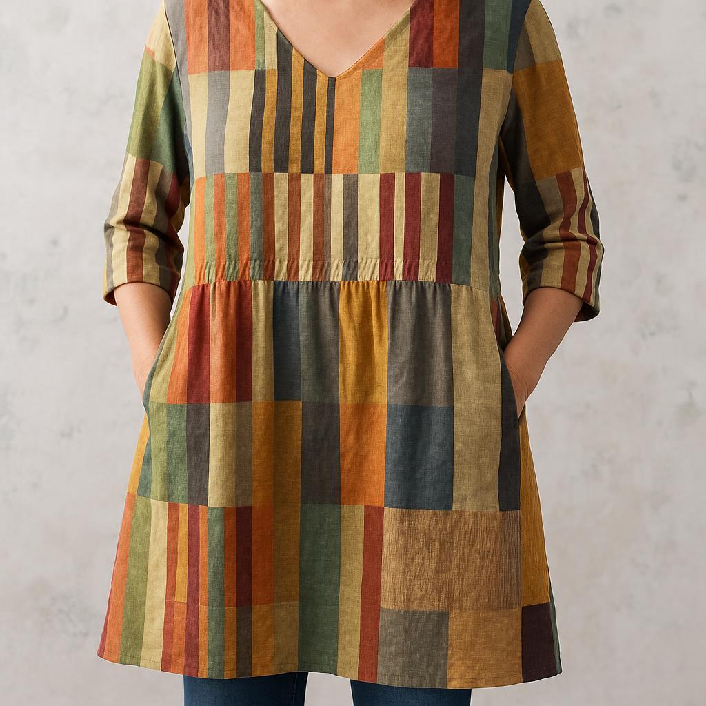 Chloe | Long Blouse with V-Neck