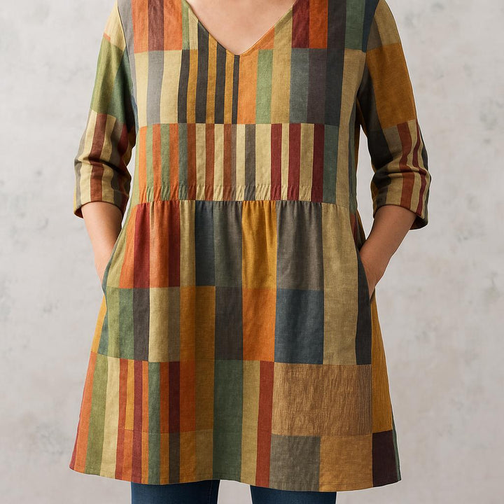 Chloe | Long Blouse with V-Neck