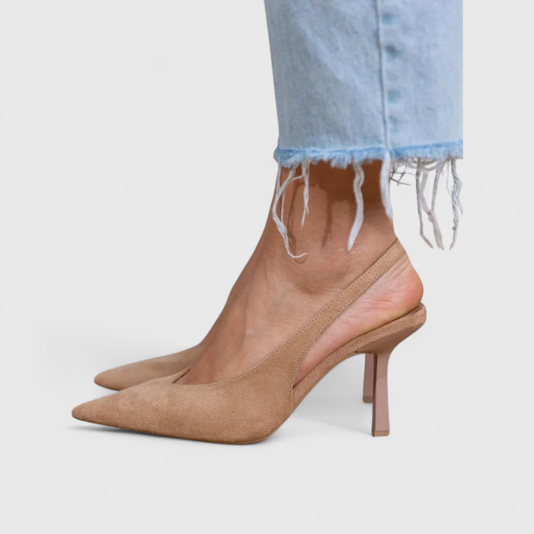 Bella | Print Slingback Heels